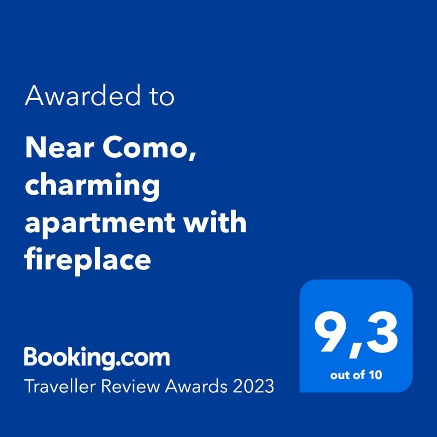 Near Como, Charming Apartment With Fireplace Grandate Bagian luar foto